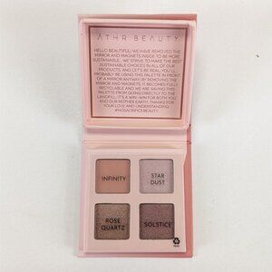 Āthr Beauty Rose Quartz Crystal Quad Eyeshadow Palette 4 x 1g Vegan Cruelty-Free